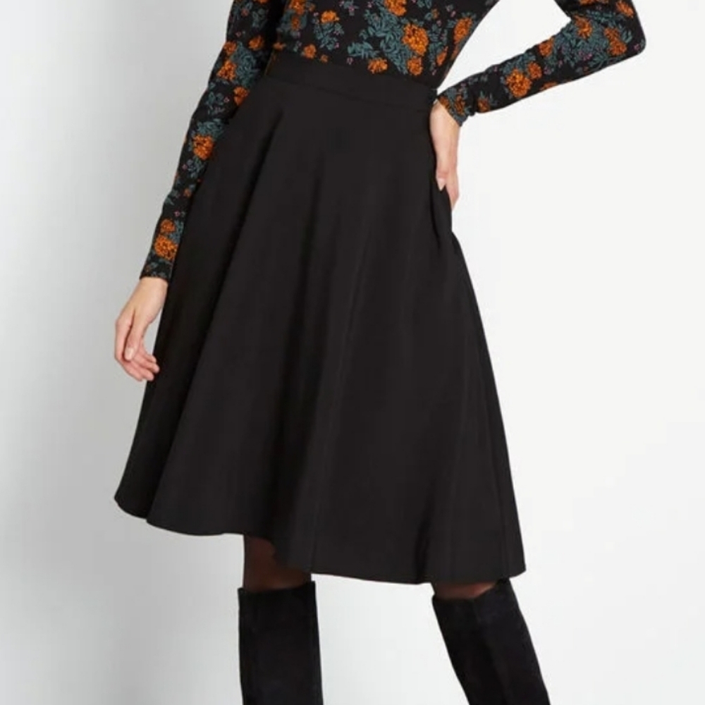 Modcloth Just This Sway A-Line Skirt